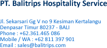 Balitrips Hospitality Service